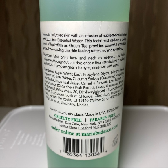 Mario Badescu Facial Spray with Aloe, Cucumber and Green Tea Brand New 8 oz - Picture 5 of 10